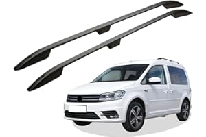 RC Royal Class Dachreling aus Aluminium eloxiert passend für VW Caddy 4 ab 2010 bis 2020 passgenau in Schwarz mit Allgemeiner Betriebserlaubnis (ABE)