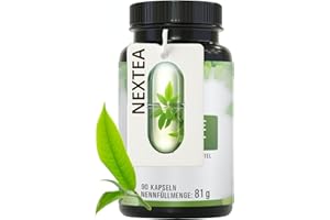 ‎VIHADO NEXTEA Die verbesserte Formel 2025 hochdosiert, Grüntee Extrakt Kapseln, 2.259 mg Grüner Tee Extrakt pro Tagesdosis – mit 339 mg EGCG und 1.130 mg Polyphenole, 90 Kapseln