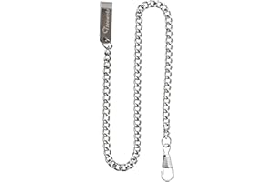 TREEWETO Chaîne de montre de poche 37,5 cm Argenté