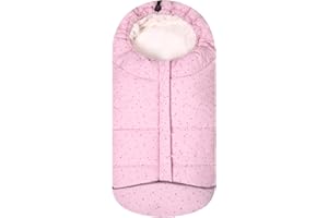 WYTBABY Sacchi Nanna per Bambino 3 Tog, Passeggino Sacco a pelo Neonato Coperta Universale Avvolgente 0-6 Mesi, Stella Rosa