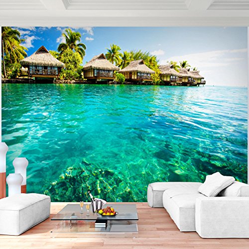 Fototapete Paradise 396 x 280 cm - Vliestapete - Wandtapete - Vlies Phototapete - Wand - Wandbilder XXL - !!! 100% MADE IN GERMANY !!! Runa Tapete 9011012c