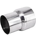 Connecteur De Tuyau D'échappement, Pièce Modifiée Universelle De Réducteur D'adaptateur De Tube De Connecteur De Tuyau D'échappement D'acier Inoxydable (51-76MM