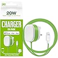 Juice 20 Watt PD iPhone 12 Mini Pro and Max | Apple Lightning Mains Charger | Fast Charge Your iPhone and iPad | Apple MFI Certified | Compact Design with Sure Grip Technology | 1.5m Integrated Cable