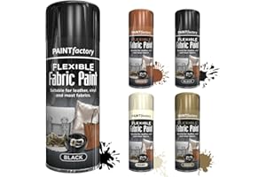 SCHNAZZ 1x Flexible Fabric Black Spray Paint 200ml, Fast Drying Spray, Suitable for most fabrics, Leather Vinyl Textile and Clothes