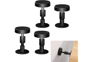 Gwawg Regulowany, gwintowany stabilizator ramy łóżka, stabilizator, uchwyt na zagłówek, ogranicznik zagłówka, aby zapobiec poluzowaniu się uchwytu na stoliku nocnym, sofie, przy łóżku, 4 szt. (czarny)