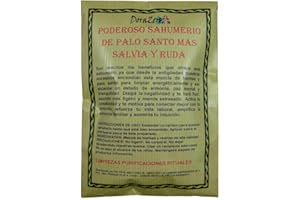 Poderoso Sahumerio DoraZen - Bolsa de 50 Gramos - Mezcla de Hierbas, inciensos y resinas Esotéricas (Palo Santo, Salvia y Ruda)