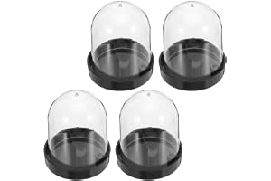 LOLIPPYY 4 St Transparent Plastkupol för Hantverk Klar Dammskyddad Minikupol för DIY Snöglob Terrarium och Blomsterdisplay Hållbar och Kristallklar för Mikrolandskap och Borddekorationer
