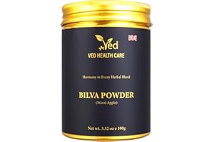 ‎VED Ved Bilva Fruchtpulver, Aegle Marmelos Correa, 100% rein, sauber und natürlich, 100 g (Vorrat für 35 Tage)