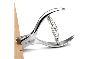 Uadme Stainless Steel Pattern Notcher, Sewing Pliers Hole Punch for Garment Making, Leather Craft, Pattern Cutter & Marking Tool for Professinal Designer and Home DIY Use