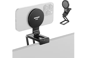 NEEWER Continuity Camera Mount für Tisch Monitor, magnetische dreifach Faltbare Handy Kamera Webcam Halterung mit Arca Typ Basis, kompatibel mit MagSafe iPhone iMac Tisch Mac Laptop Samsung, SP08