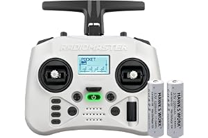 Radiomaster Pocket Hall Gimbal-Sändare, ELRS Fjärrkontroll Bärbar Lätt Vikt Inbyggd LED-Lampa Fällbar Antenn Läge 2