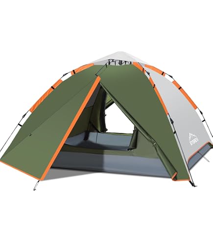 Decathlon Quechua MH100, Outdoor, Waterproof Family Camping Tent, 3 Person, off white Sports & Outdoors