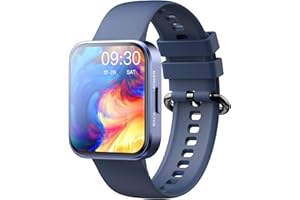 MISIRUN Montre Connectée Homme Femme , 1.71" HD Smartwatch avec 20+ Modes Sportifs/Podometre/SpO2/Sommeil/Cardiofrequencemetre/Music control/Message alert, Etanche IP68, Montre Connectée pour Android iOS