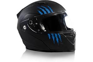 Finest Folia K173 - Juego de 2 pegatinas para casco de moto, 7,5 x 7,5 cm, autoadhesivas, resistentes al agua, para moto, casco, coche, moto, etc