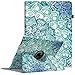 Price comparison product image Fintie iPad Pro 12.9 Case - 360 Degree Rotating Stand Case with Smart Protective Cover Auto Sleep/Wake Feature for Apple Pro 12.9 (1st Gen 2015) / iPad Pro 12.9 (2nd Gen 2017), Emerald Illusions