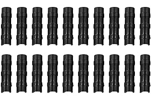 WIIYENA Lot de 20 clips de fixation durables pour film de serre adaptés à différentes tailles de tuyaux, noir 25 mm