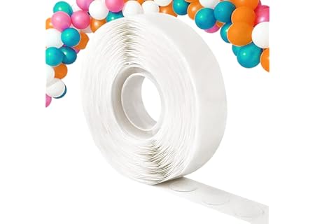 WISYOK 500 Stycken Ballonglim, 1 Rulle Dubbelsidiga för Ballonger, Avtagbar Självhäftande Tejp, Ball - Amazon Deal & Rabatt