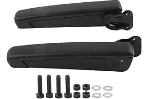 KIMISS Maniglia del Sedile, Coppia di Braccioli del Sedile Regolabili per Auto Spugna PU Resistente agli Urti Nera Universale per Camion di Automobili