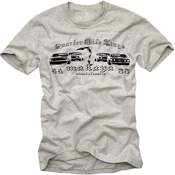T-Shirt Homme Mustang Eleanor Noir - Coton 100% - Coupe Classique - Sérigraphie Durable