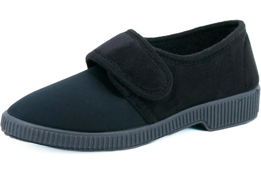 JOMIX Women's Winter Slippers Elderly Slippers with Tear Shoes Machine Washable