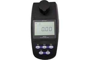 AMTAST Portable Turbidity Meter Turbidimeter with Carrying Case, Range:0~1100 NTU/FNU, 0~275 EBC, 0~9999 ASBC