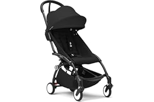 Stokke YOYO3 Kinderwagen ab 6 Monaten - Inklusive schwarzem Rahmen, Sitzkissen + Verdeck - Blitzschnell ein- und ausklappbar - Leicht & kompakt - Handgepäck-kompatibel