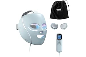 Shark CryoGlow LED Face Mask with Under-Eye Cooling, Anti-Ageing & Blemish Repair, Red & Blue LED, Infrared Light Therapy, USB-C, Remote Control, Storage Bag, Adjustable Straps