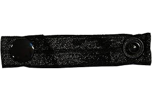 DIMPLES - SEW HAPPY Dimples Hundehalstuch - Verlängerung SCHWARZ für das Halstuch - einfache Vergrößerung Dein Dimples Halstuch - Hunde Besitzer Geschenk - Handgemachtes Hunde Accessoire