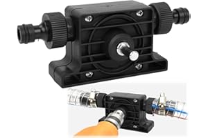 Bomba de agua Tissting, bomba hidráulica para taladro eléctrico autocebante, negro, moderna, residencial, para agua diesel y queroseno, 1.25 m³/h, 2 m, estilo moderno