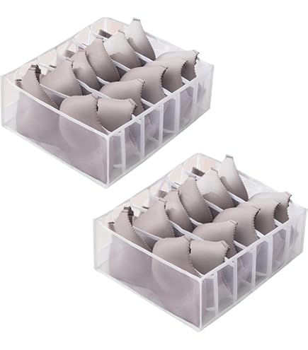 Lot De 3 Organiseurs De Tiroir Pliables Pour Sous-vêtements, Chaussettes, Soutien-gorge, Sous-vêtements, Séparateurs De Tiroir, Boîtes De Rangement Lavables Pour Vêtements, Chaussettes, Cravates Et