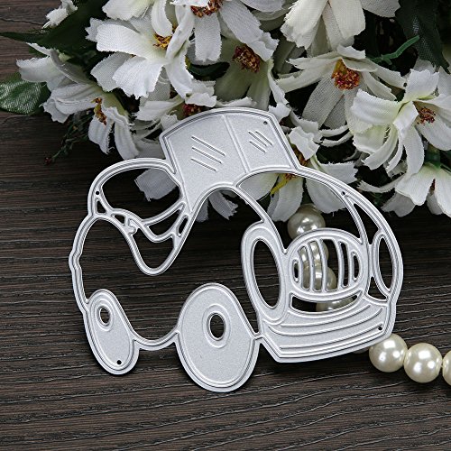 Amazingdeal365 Auto 1 Metall Form Schablonen Schneiden DIY Dekor Sammelalbum Karten Buchzeichen Lesezeichen als Geschenk für Freunde Geburtstag Kinder,Kindergarten Hobby Schule Handarbeit Unterricht usw. Ein tolles Geschenk! - 3