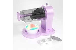 KISEELY Rasierte Eismaschine Schneekegel-Maschine, elektrischer Eisrasierer mit Eisschale für Smoothies Slushy Snow Cone und mehr