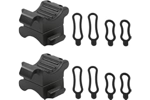 Vagocom 2Pack Universal Bike Flashlight Mount Holder,Bicycle Light Clamp for Torch,Bike Light Bracket for Night Riding