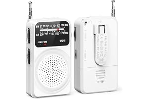 Tendak Bärbar FM/AM-radio, liten bärbar radio med utmärkt mottagning, batteridriven miniradio, stöder utbytbara batterier (AA)