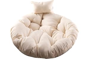 biteatey Hanging Relax Chair Pads, Thicken Swing Chair Egg Seat Cushion Wicker Rattan Hanging Chair Cushion Swing Seat Pad Thick Nest Hanging Basket Seat Pad For For Indoor, Outdoor