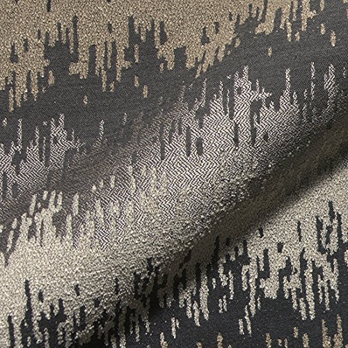 Stoff Polsterstoff Möbelstoff Bezugsstoff Meterware für Stühle, Eckbänke, etc. - Allure Grau Gestreift - MUSTER