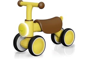 PYKES PEAK Baby Balance Bike ‘Chibikko Rider’ | Award-Winning Ride-On Toy for Toddlers 1-3 Years | Music, Lights & Animal Sounds | Indoor/Outdoor Walker & First Bike | Lion Design