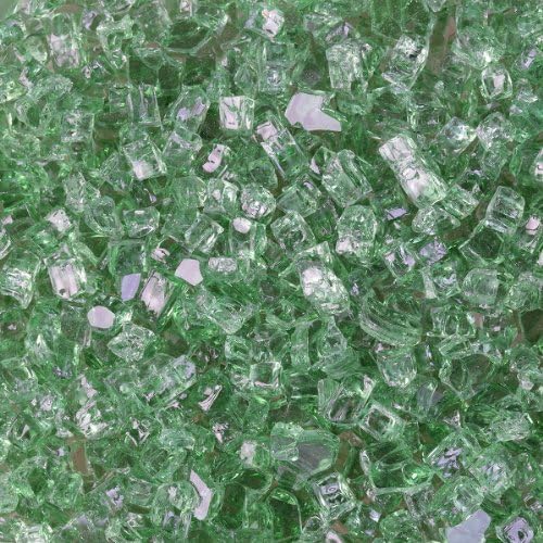 Quarter Inch Emerald Fire Glass, 10 Pound Bag