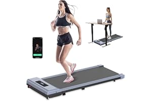 Cinta de correr Kouamor, hasta 6 km/h, pantalla LCD, portátil, plegable, negro, 120 kg