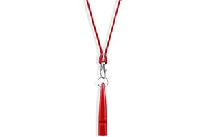 THE DOG LADY (TDL) Dog Whistle with Lanyard - Used for Recall and Dog Training - Long Distance - Good Frequency for Most Breeds of Dog - Standard Pitched - Consistent - Food Grade Plastic (Ruby Red)