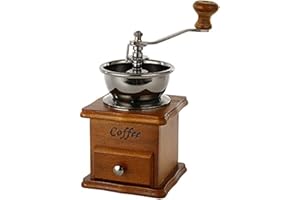 Zulux Vintage Manual Coffee Grinder Ceramica Conico Burr Mano Portatile manovella Macchina per Il caffè (di Lino)
