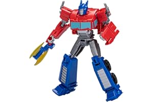 Transformers Spielzeug EarthSpark Warrior-Klasse Optimus Prime Action-Figur (12,5 cm), Roboterspielzeug für Kinder ab 6