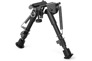 ‎FEYACHI Feyachi Gewehr Zweibein mit Drehgelenk mit drehbarem Picatinny Integriertes Verstellbares Zweibein