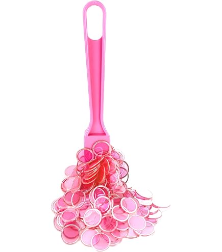 Cavernedesjouets Kit Bâton Magnétique Loto + 100 Pions Translucides – Set 2 En 1 Violet, Accessoire Bingo Facile à Utiliser Dès 3 Ans