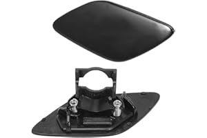 Anlseiod 1 par para 3er E92 E93 negro tapa de limpieza de faros reemplazo 61677171659 61677171660 lavado de faros delantero cubierta izquierda y derecha