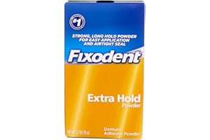 Fixodent Extra Hold, Denture Adhesive Powder--2.7 oz (76 g) by Fixodent