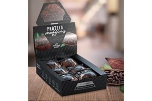 Prozis Muffin Proteici 12 x 60 gr - Senza zuccheri aggiunti, senza coloranti (gocce cioccolato)