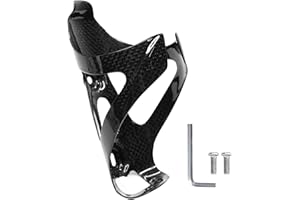 NewTH Bike Water Bottle Holder Full Carbon Fiber Ultra-Light and Strong Bicycle Water Bottle Cages Riding Equipment Water Bottle Holder for MTB Road Bike (Glossy -1 PCS)