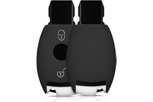 kwmobile Cover Chiavi Auto Compatibile con Mercedes Benz con 2 tasti (solo Keyless Go) - Custodia Protettiva Chiave Auto Copri Telecomando Gomma - Portachiave Macchina Silicone