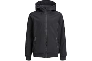 JACK & JONES pojkar Jjebasic Softshell Hood Sn Jnr jacka